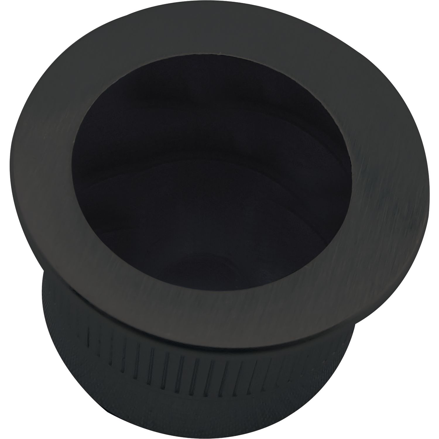 Marchesi Stirnziehgriff Einlassmaß ø 25mm Aluminium schwarz matt