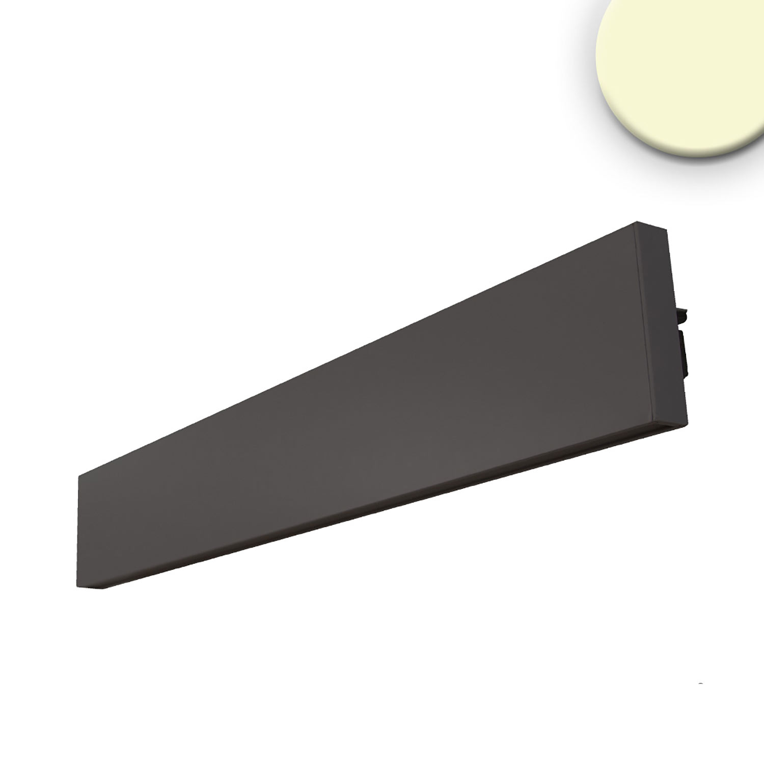 ISOLED LED Wandleuchte Linear Up&Down 600 610mm 25W IP40 schwarz warmweiß