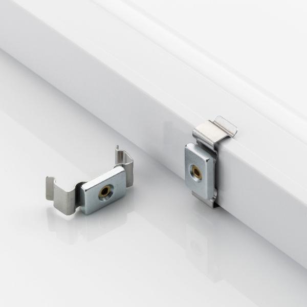 Elektra Befestigungsclip magnetisch zu Leuchte LD 8021 A für horizontale Montage