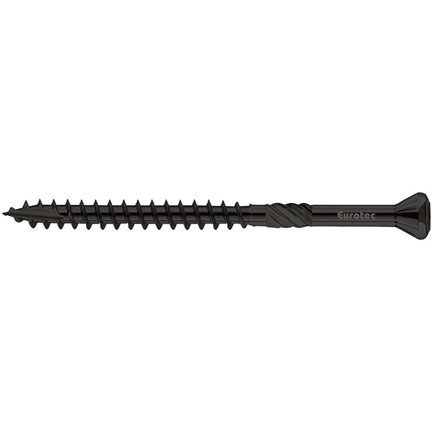 EUROTEC Hapatec Fassadenschraube 5.0 x 80 mm - Edelstahl C1, schwarz (200 Stück)
