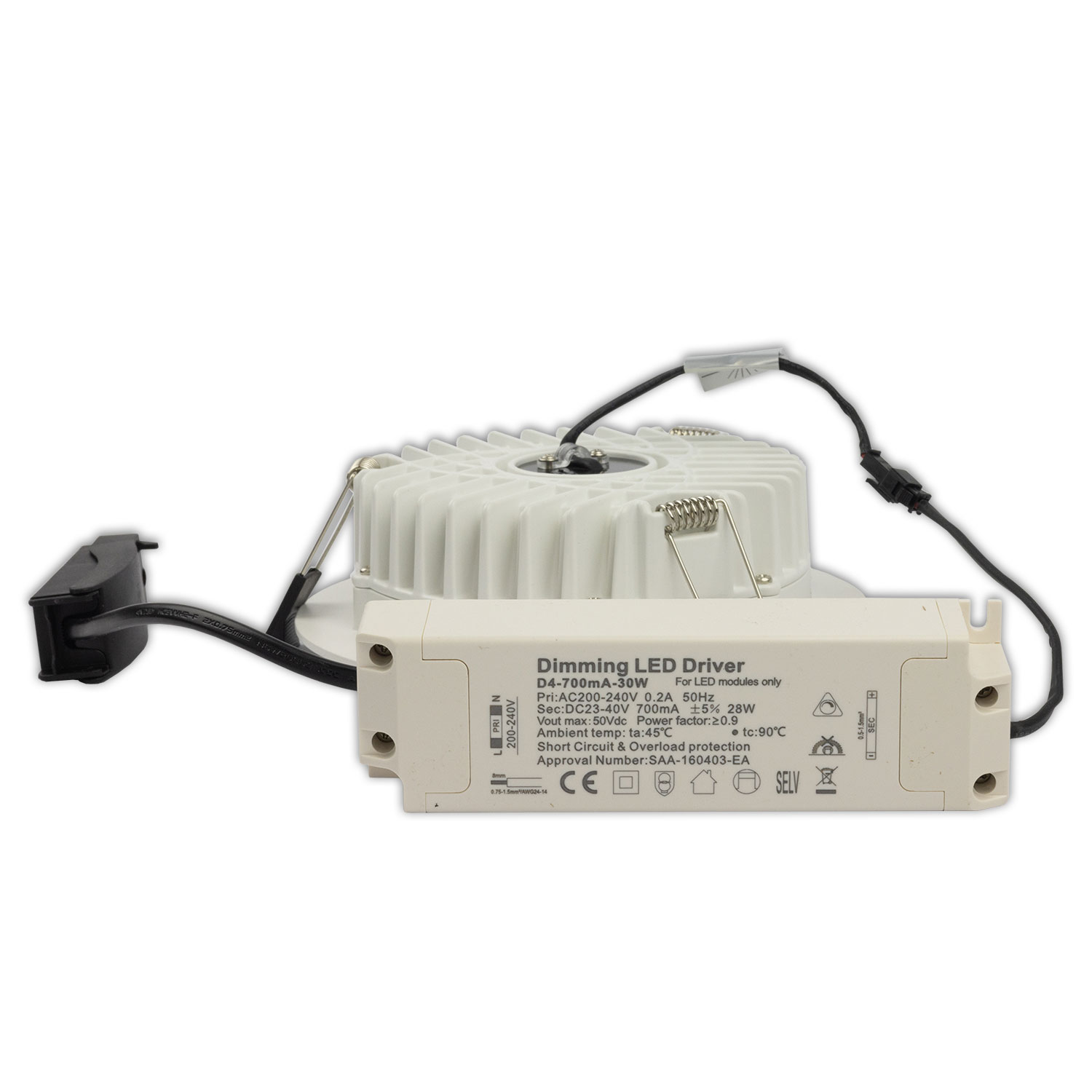 ISOLED LED Downlight blendungsreduziert 25W rund DN170 CRI90 Switch 3000|3500|4000K dimmbar