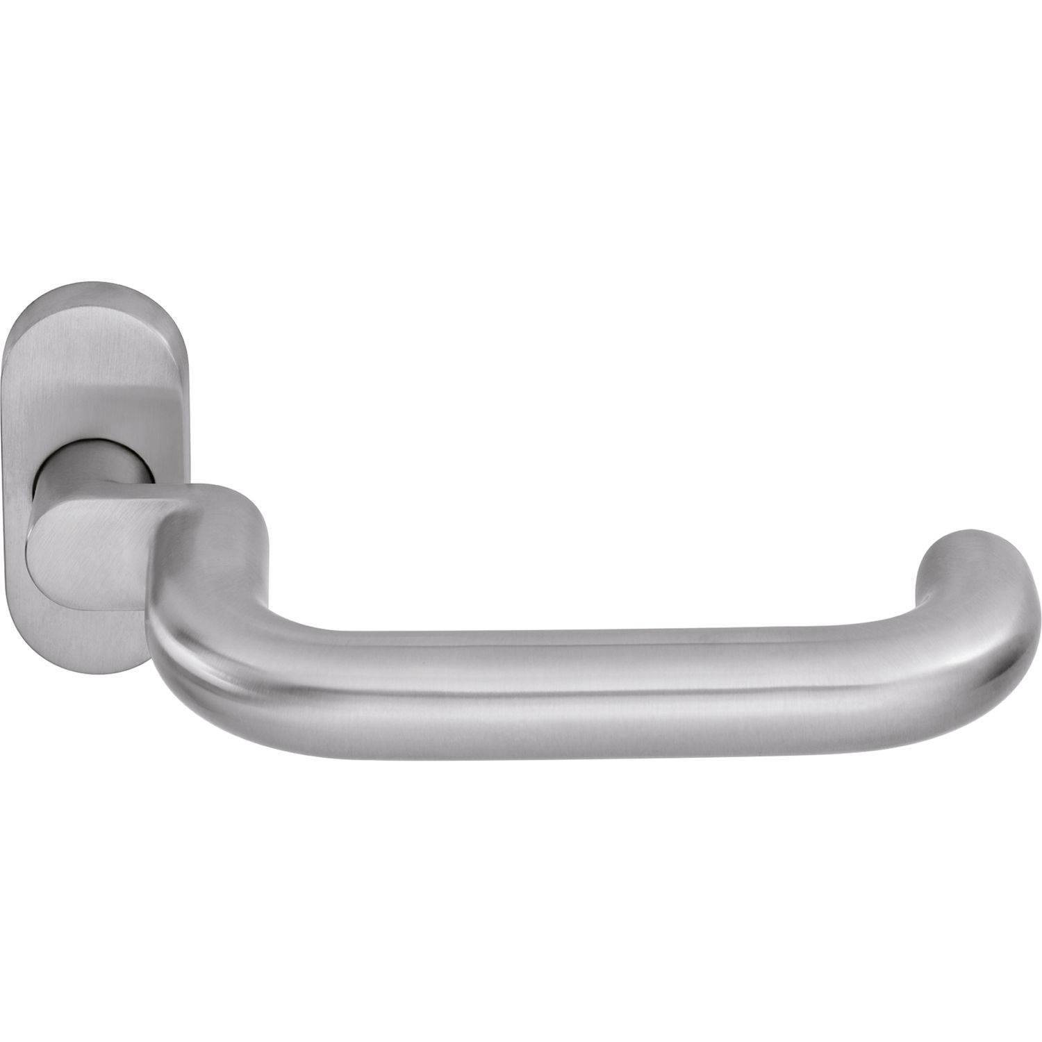Ogro Drückerlochteil PREMIUM 8100 A FS/6620 - mit Rosette, Edelstahl matt