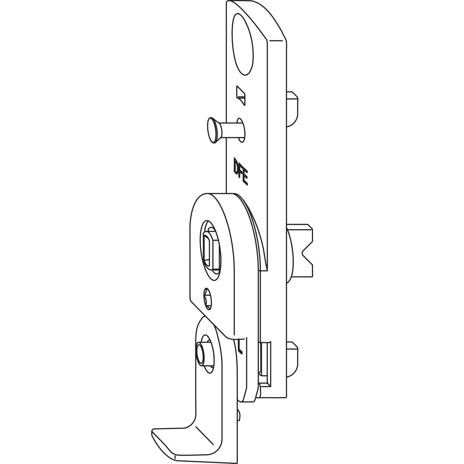 Winkhaus WINKHAUS Fehlschaltsicherung FSA.13, für 13 mm Versatz, silber