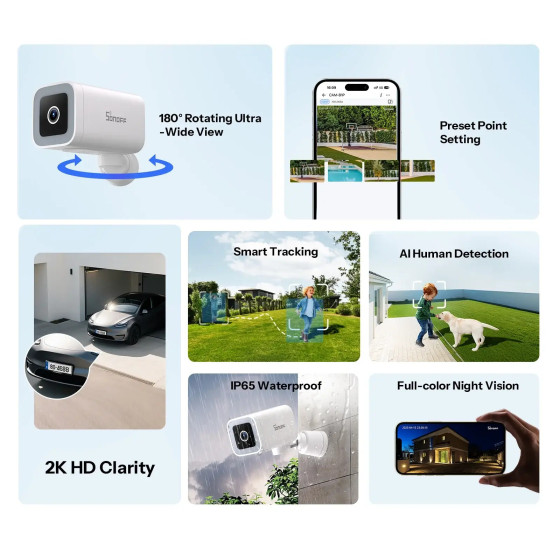 Sonoff CAM Outdoor Intelligente Sicherheitskamera CAM-B1P