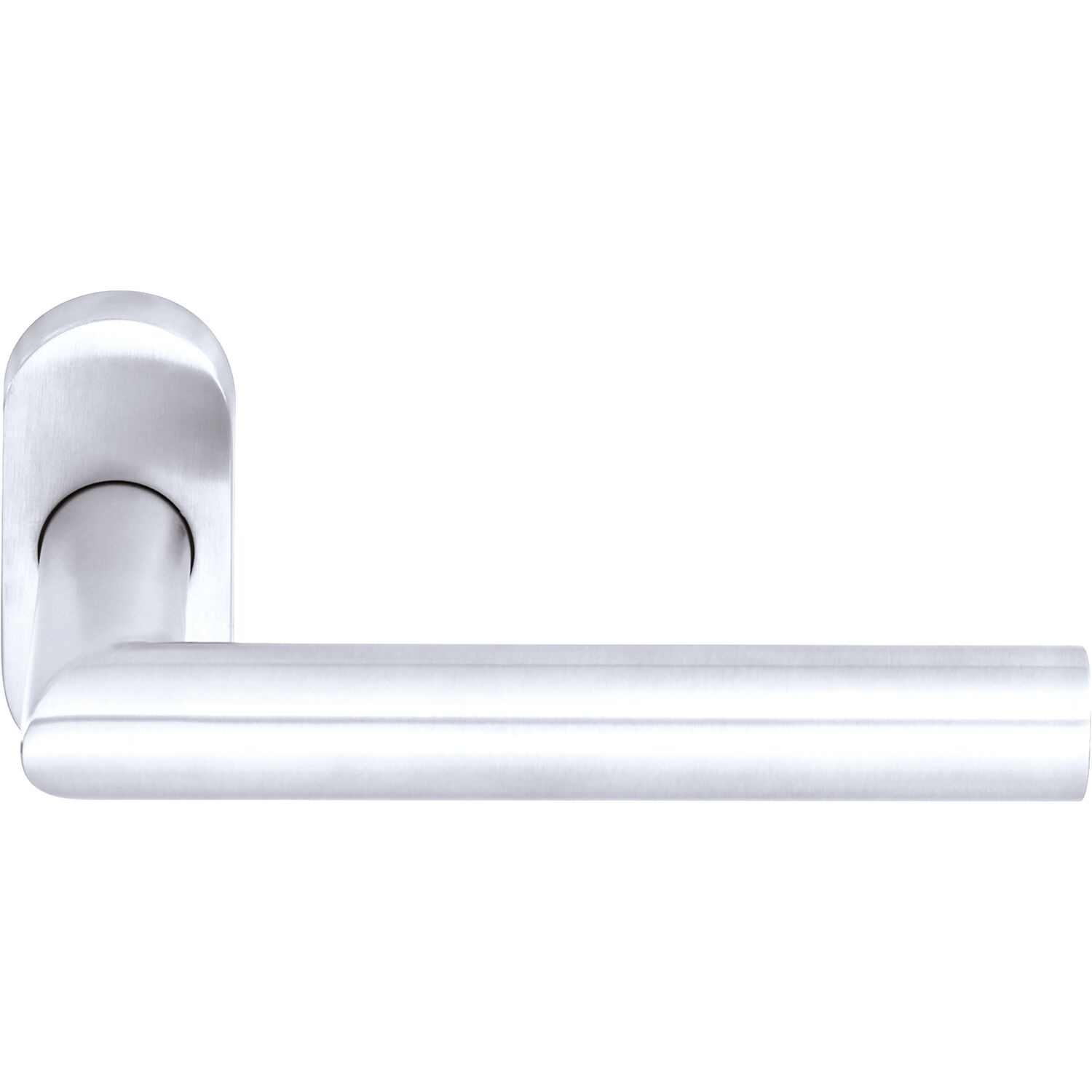 Ogro Drückerlochteil PREMIUM 8906/6620 - mit Rosette, Alu silber eloxiert