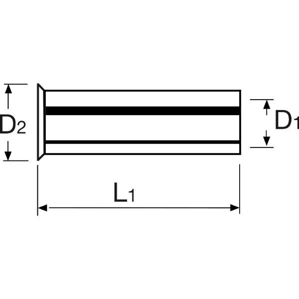 Aderendhülse 0,75x10 verzinnt unisoliert (1000 Stück)