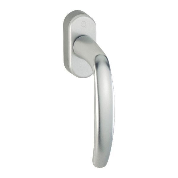 Hoppe Fenstergriff ATLANTA Secustik Vierkant 7x32 - 42mm Alu silber