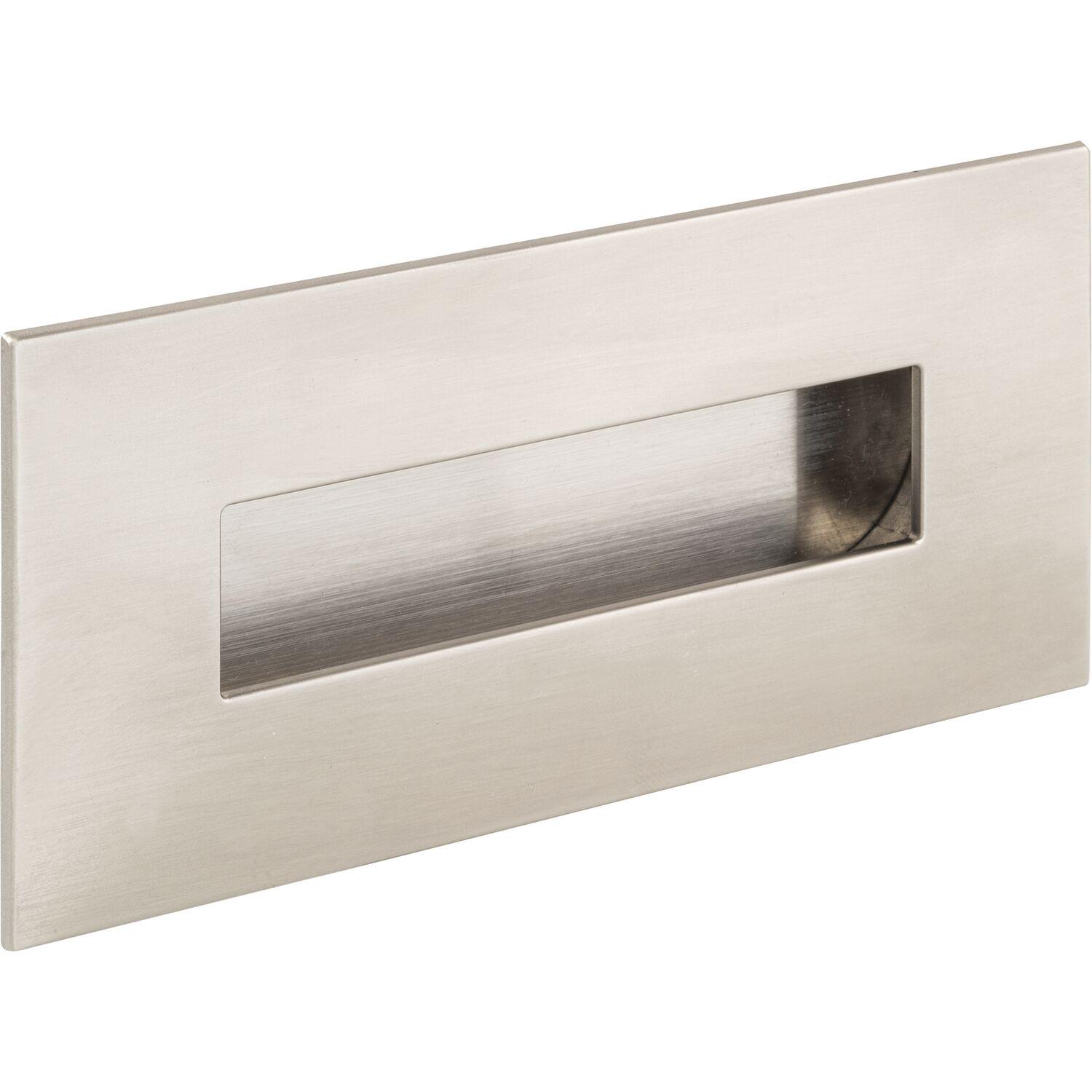 ESTAMP Muschelgriff Geometric rechteckig 155x73mm zink Edelstahl Effekt