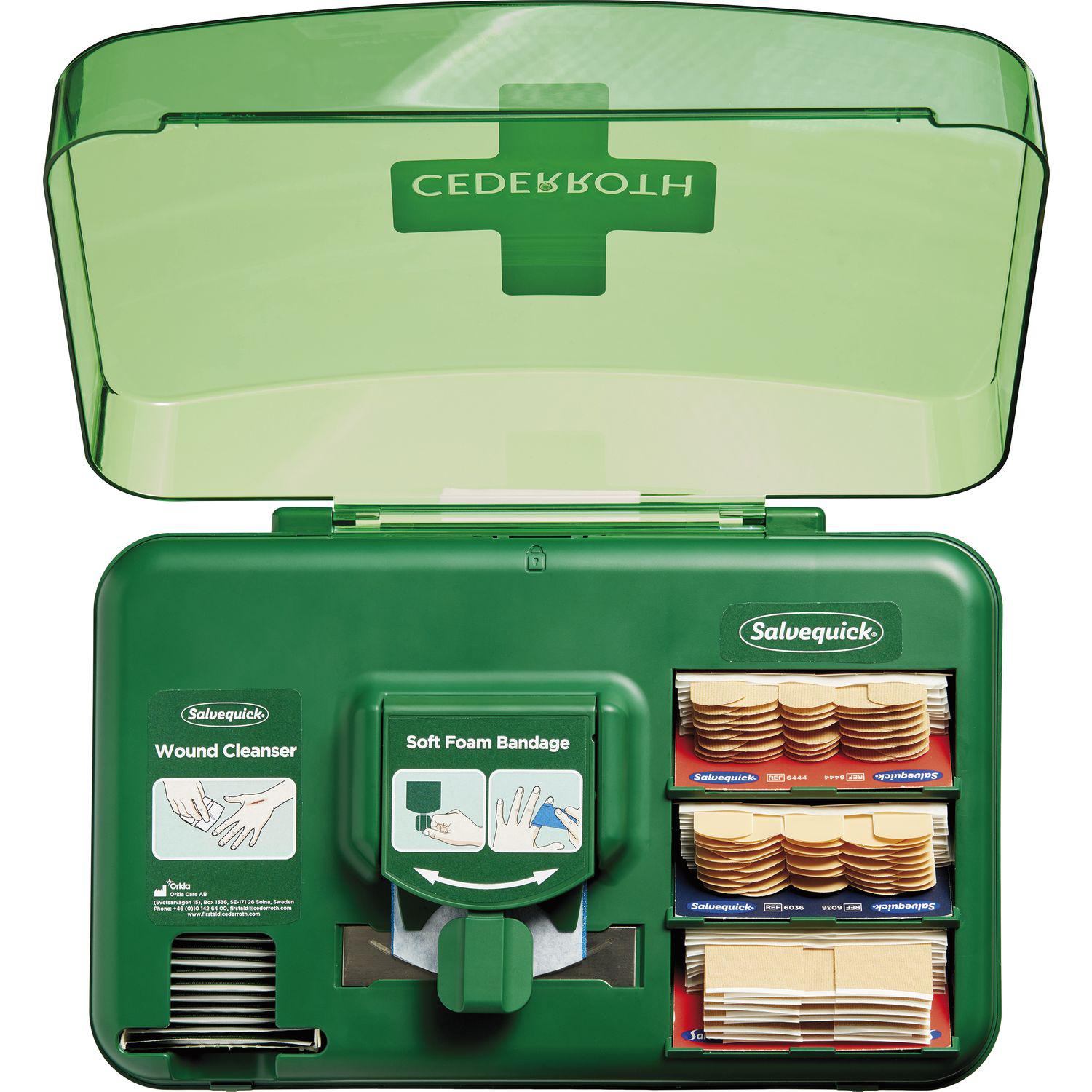 Cederroth Erste Hilfe Box Wound Care Dispenser