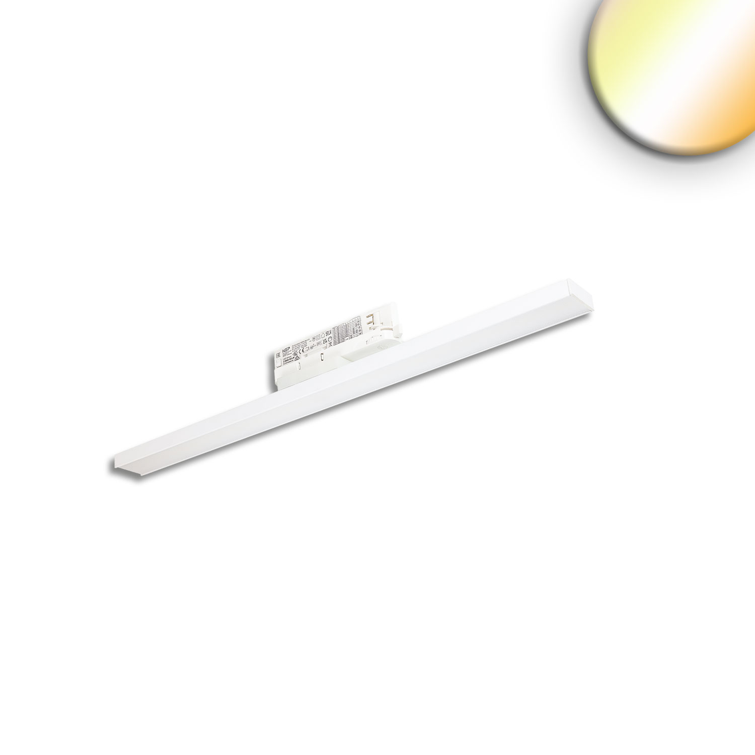 ISOLED 3-PH Linearleuchte prismatisch 60cm 32W weiß 3000|3500|4000K CRI90 dimmbar