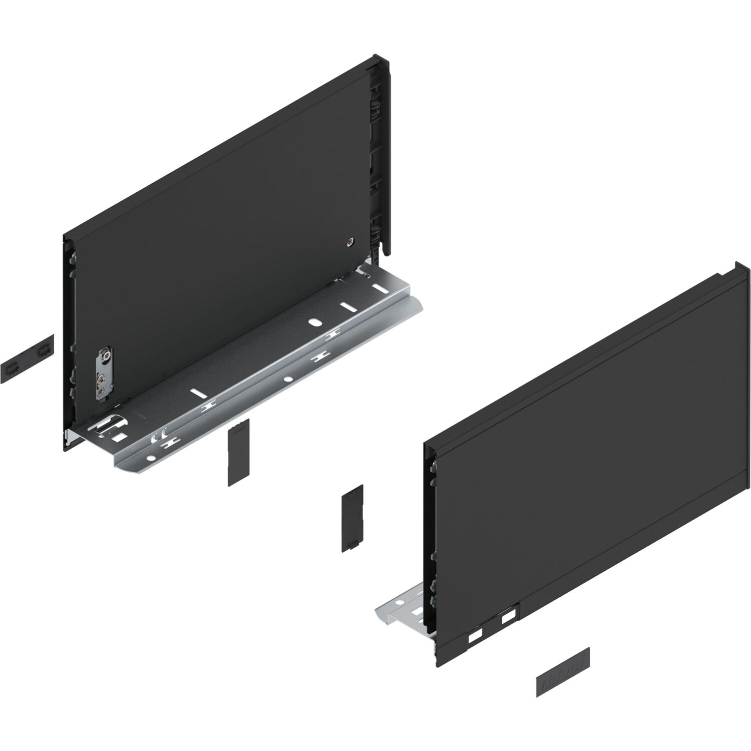 blum LEGRABOX pure Zarge Höhe C, NL 300, Carbonschwarz-matt