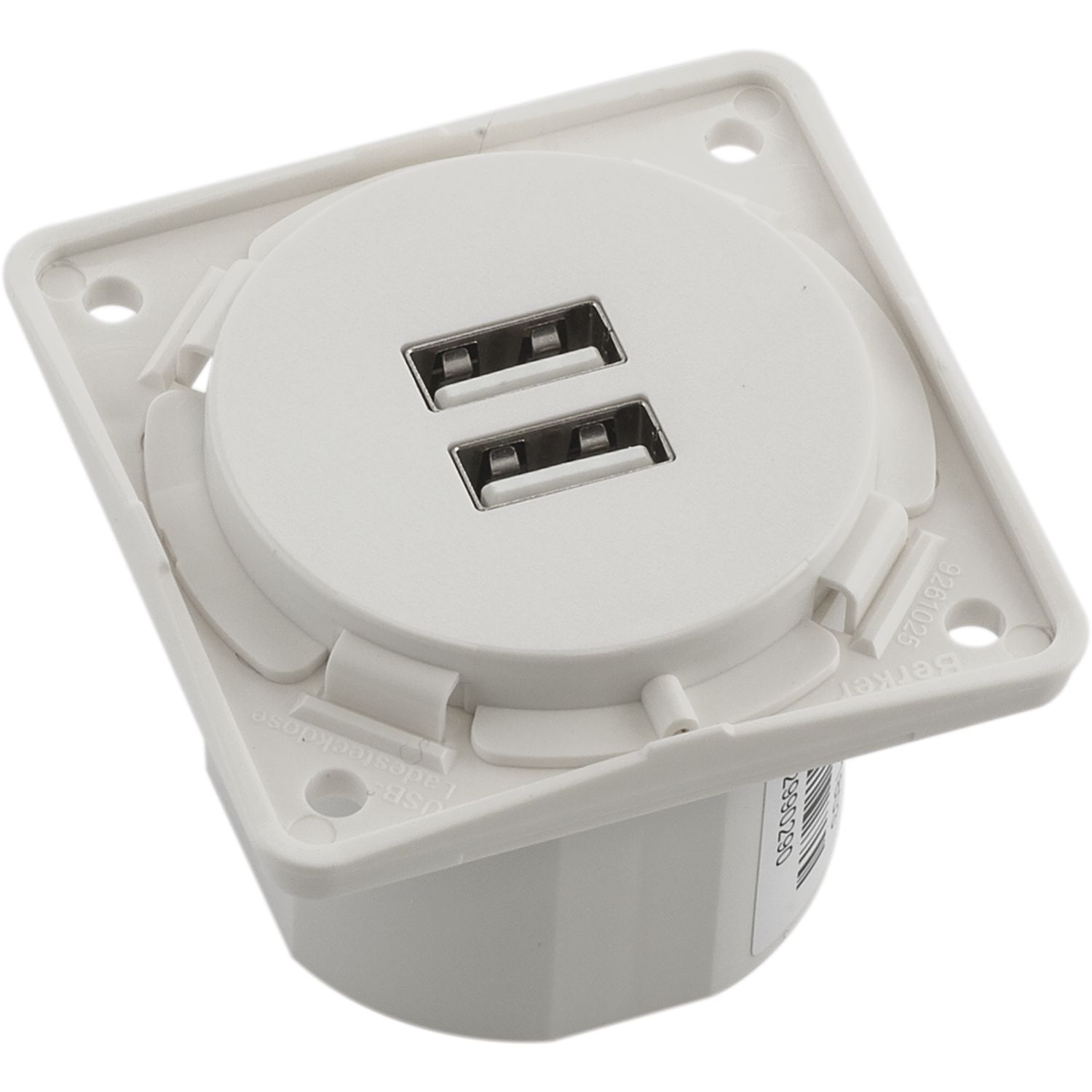 Berker Integro USB Ladesteckdose 2x USB polarweiß matt