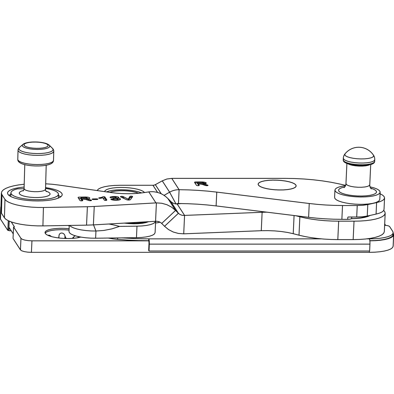Maco #215833 MACO Ecklager POWER 3-flg. PVC FT 30 mm, 13V, links (215833)