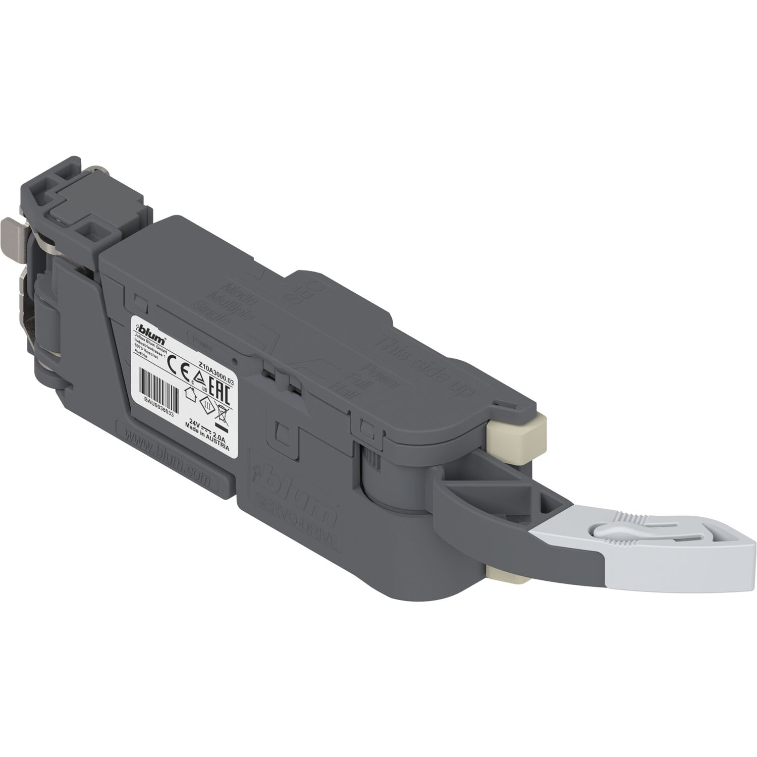 blum SERVO-DRIVE Antriebseinheit, Z10A3000.03, Kunststoff staubgrau