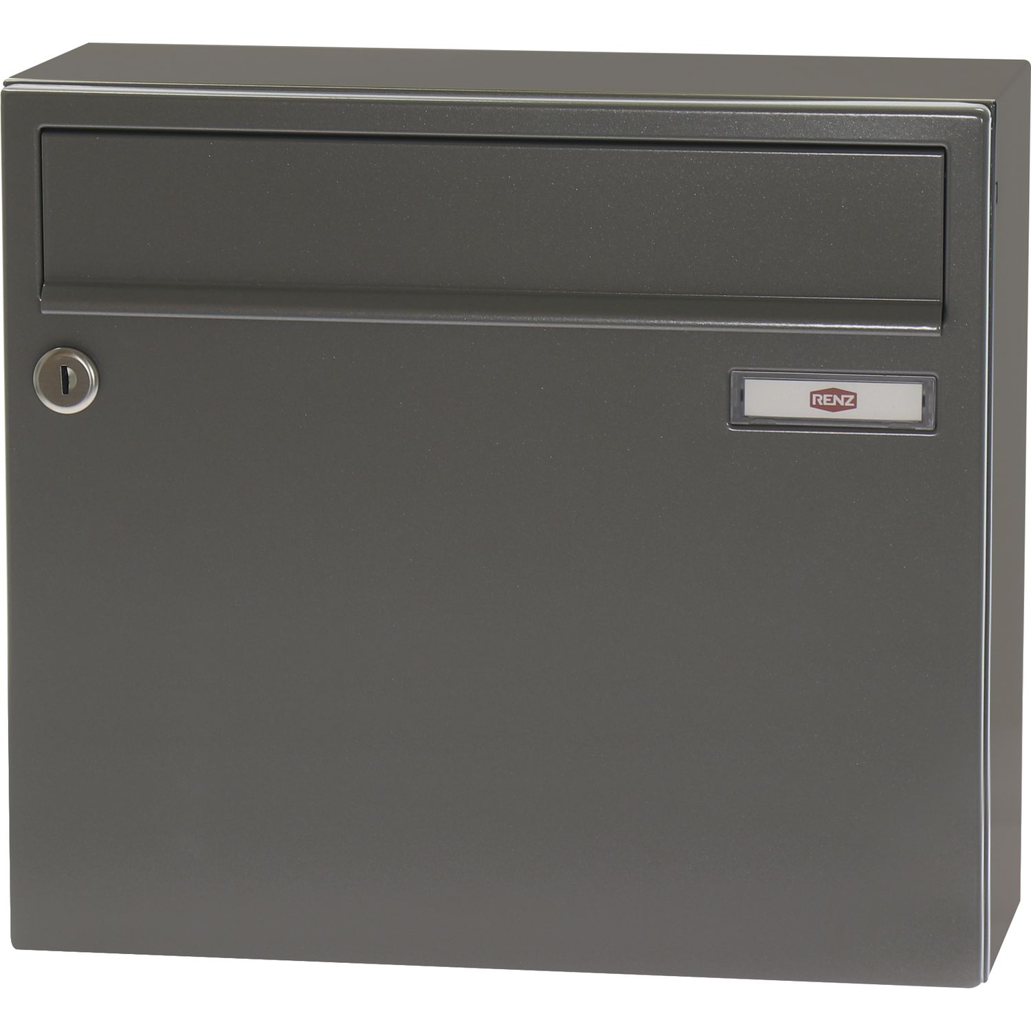 RENZ Aufhängebriefkasten SERIE 17 - 370 x 330 x 145, graualuminium RAL 9007
