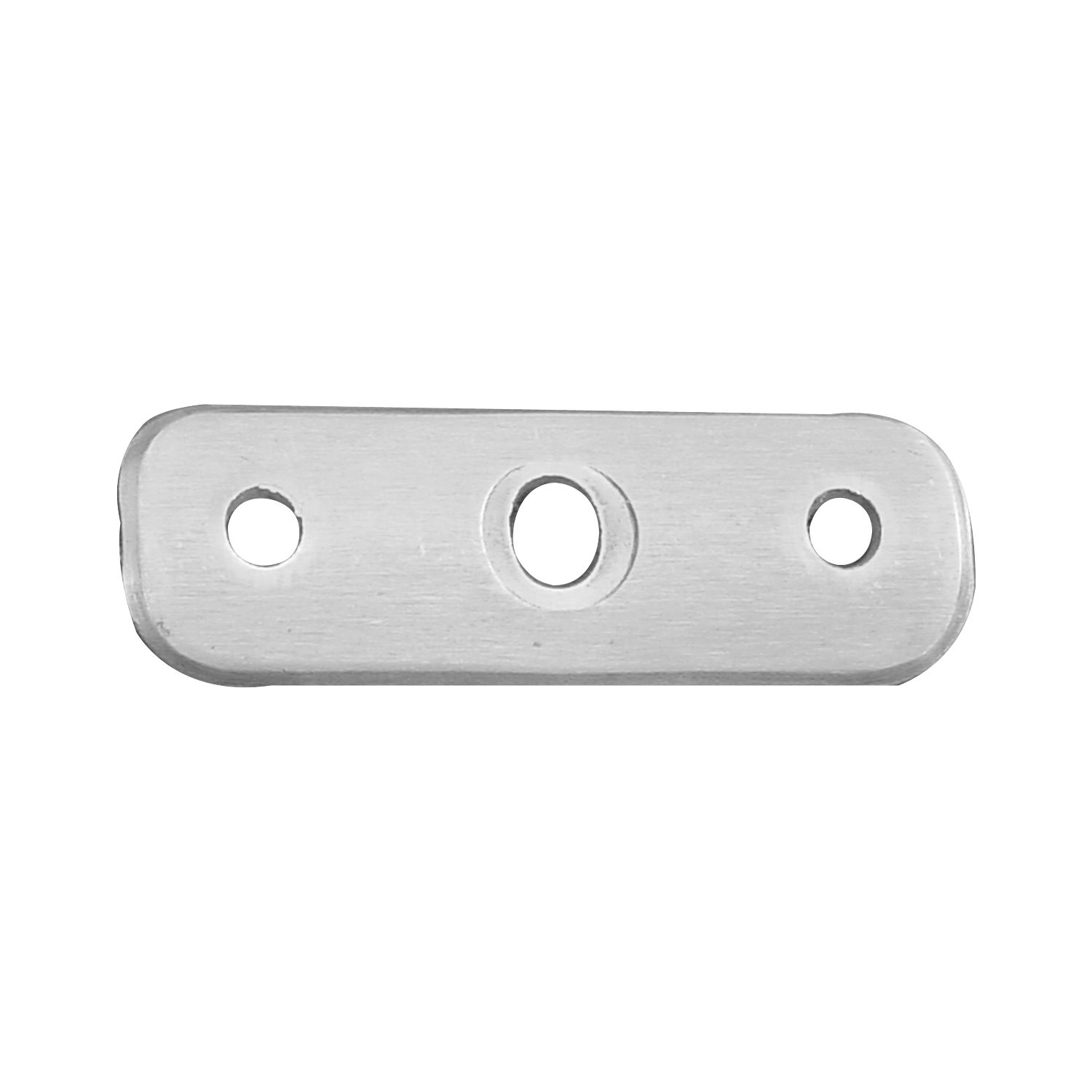 Schösswender Handlaufträger-Platte 65 x 20 mm, flach, Edelstahl V2A
