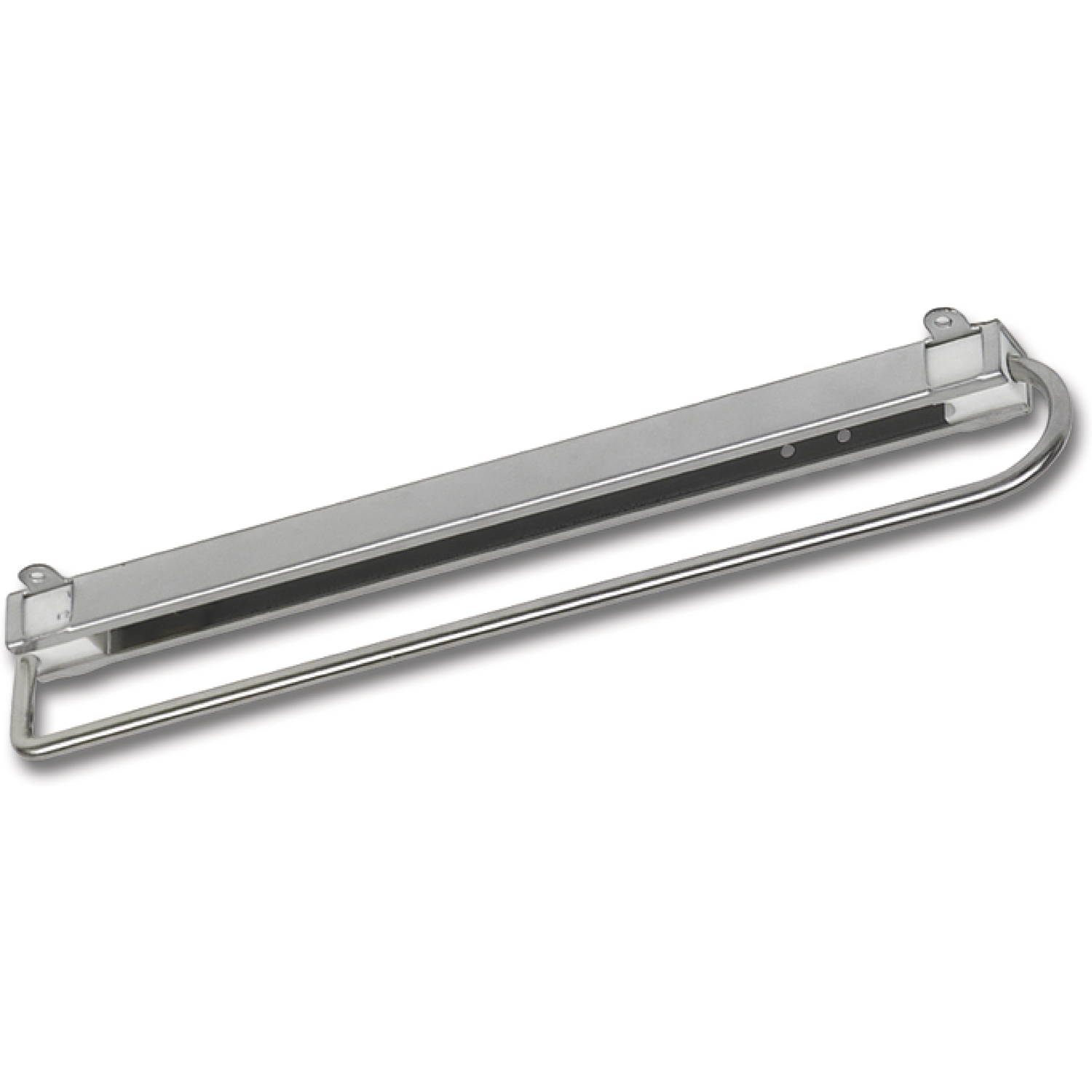 Kleiderbügelhalter-Auszug 400 mm Stahl silberfarbig