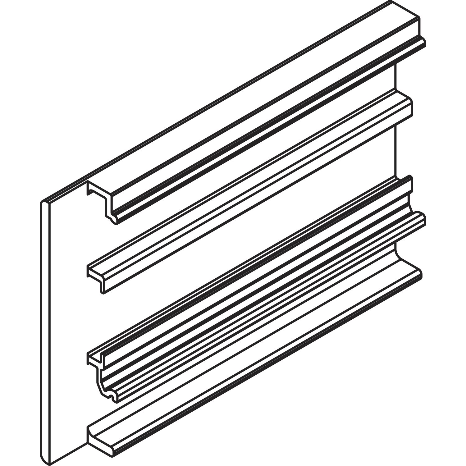 HAWA-Junior 80/100 B Abdeckkappe Clipblende 53 mm links silber