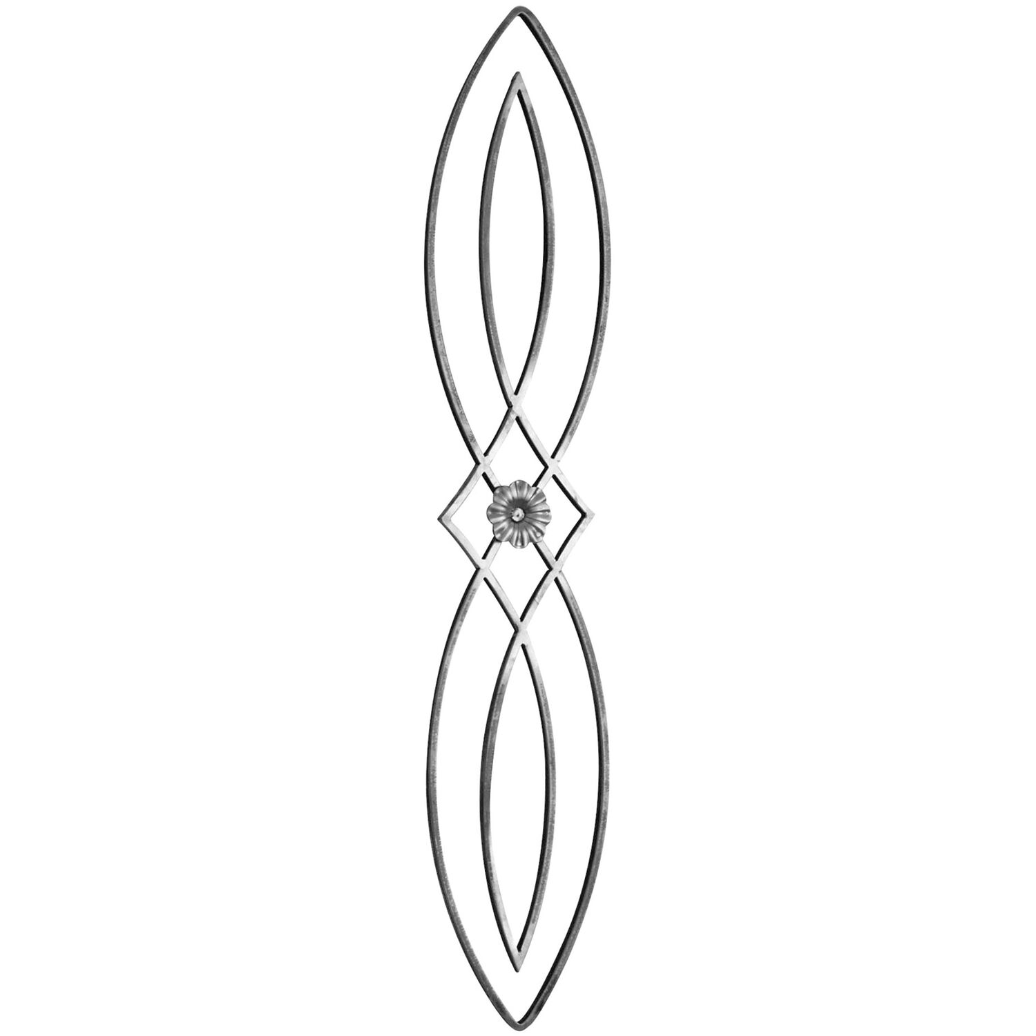 IAM DESIGN Zierelement 14 x 8 /190 mm Länge 1000 mm, Schmiedeeisen
