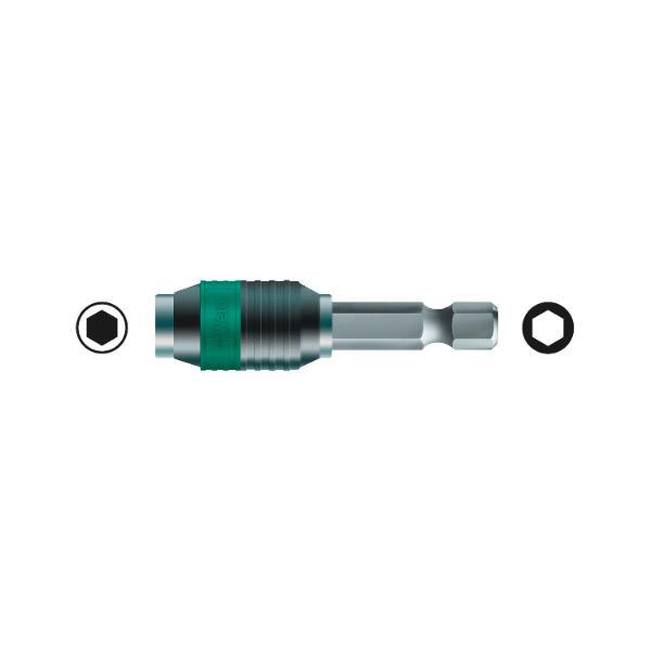 Wera Universal Bithalter Rapidaptor 889/4/1K mit Dauermagnet 1/4"sechskant 50 mm