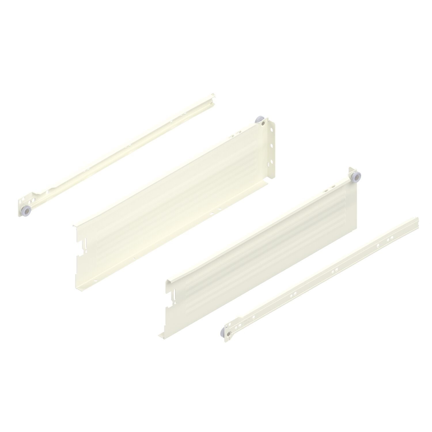 blum METABOX K Zarge 320 Schraubversion, Teilauszug, NL 450, cremeweiß