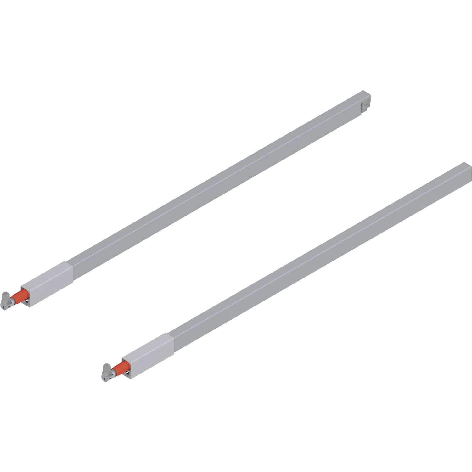 blum TANDEMBOX antaro Längsreling Set, NL 650, grau RAL 9006