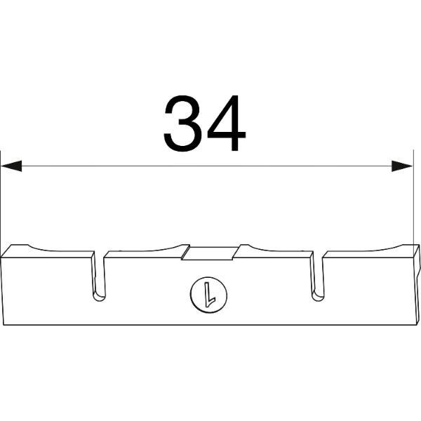 Maco #363185 MACO-TRONIC Unterlage für Reedkontakt Typ 4, PVC, weiß (363185)