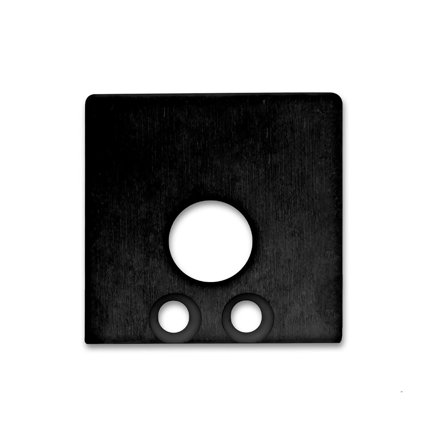 ISOLED Endkappe EC 59B schwarz für Profil SURF16 mit Kabeldurchführung 2 STK inkl. Schrauben