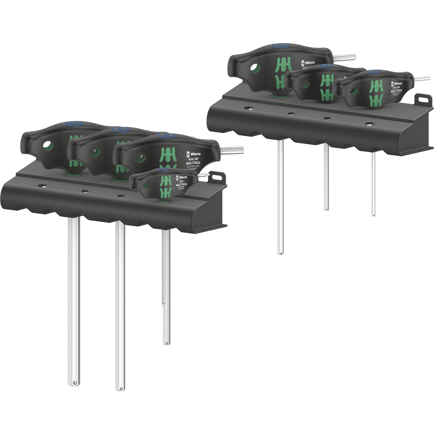 Wera Sechskant-Stiftschlüssel-Satz 454 HF Set 1 mit Quergriff 9-teilig