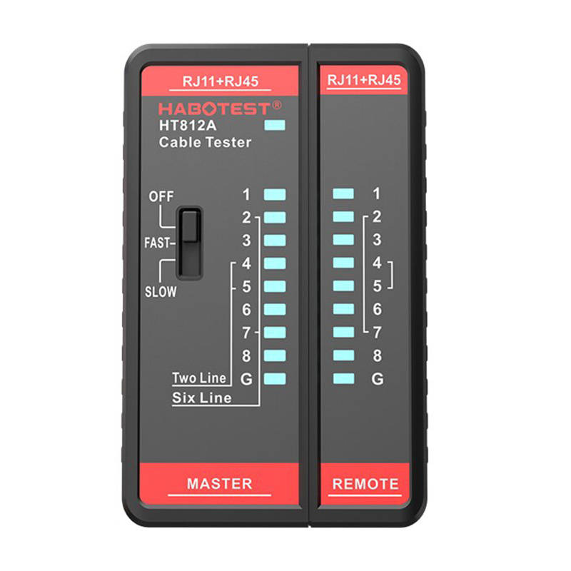 Habotest Netzwerkkabel-Tester RJ45/RJ14/RJ12/RJ9 HT812A