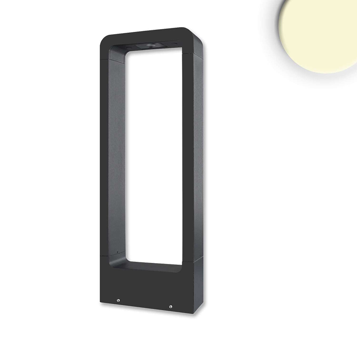 ISOLED LED Wegeleuchte Poller-2 60cm 9W sandschwarz warmweiß