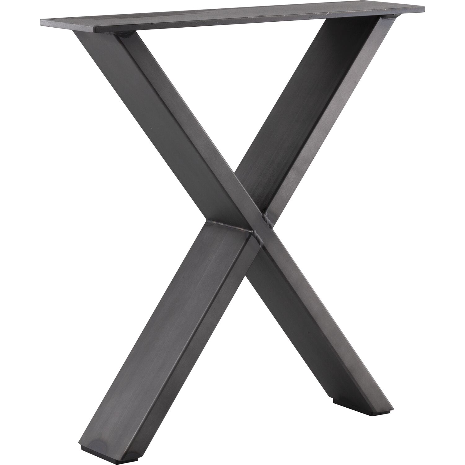 Simausrom Bankkufe X-Form Breite 380 mm Schwarzstahl schutzlackiert