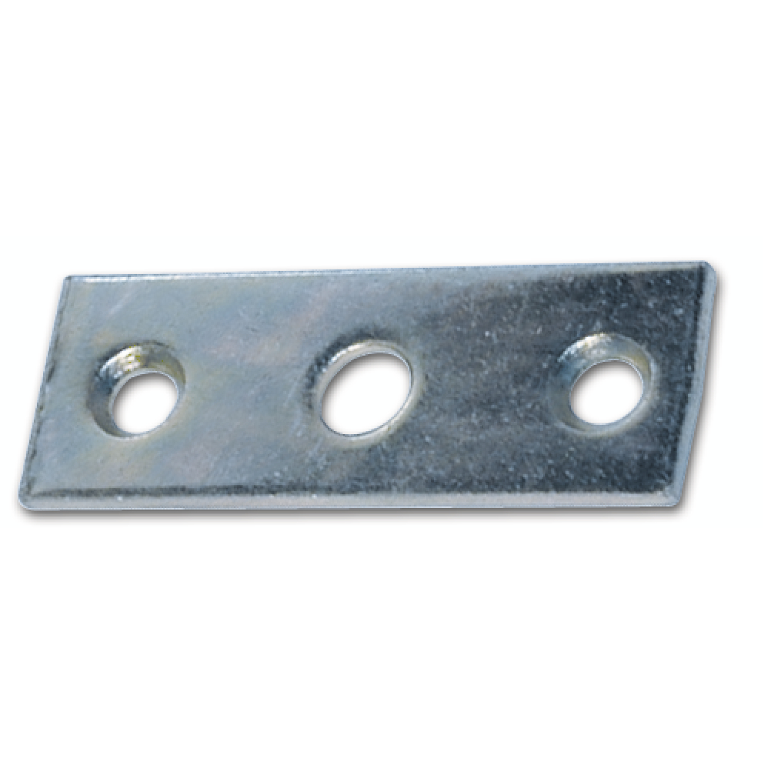Schließblech f. Aufspreizstangen, 60 x 22 mm, Loch ø 8,2 mm, Stahl verzinkt