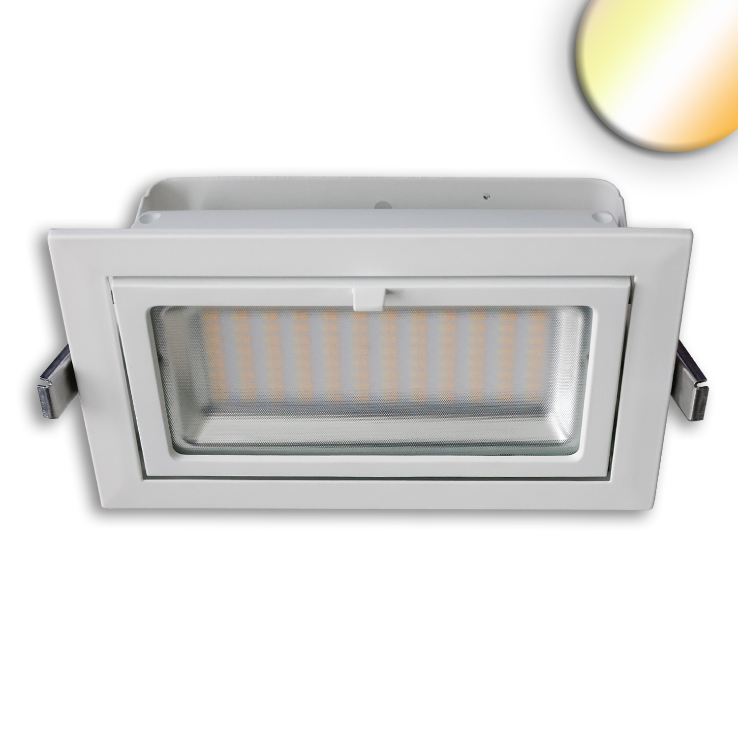 ISOLED LED Shop-Downlight Box 32W ausschwenkbar weiß ColorSwitch 3000|4000|6000K dimmbar
