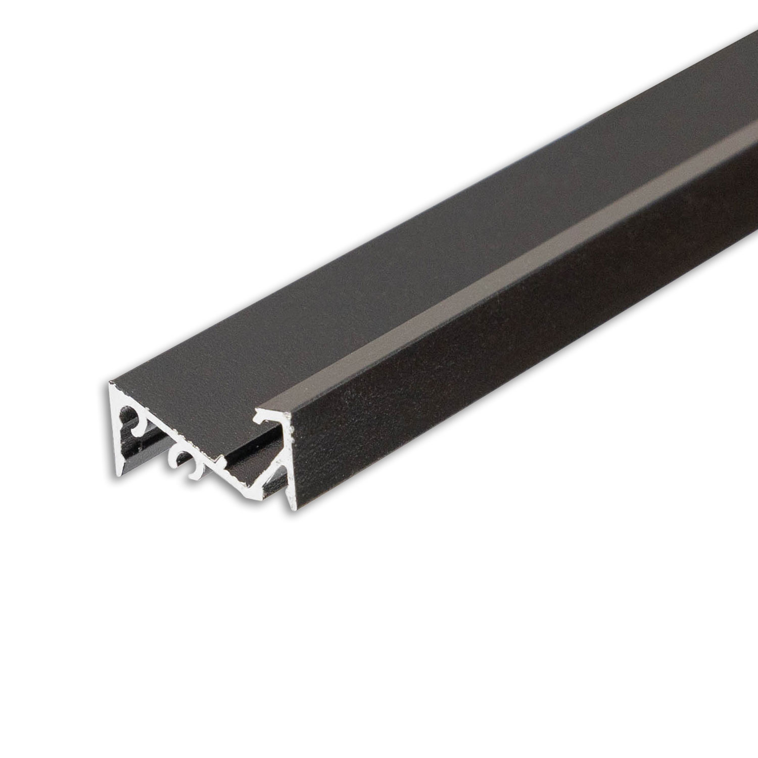 ISOLED LED Aufbauprofil FURNIT6 S Aluminium schwarz RAL 9005 200cm