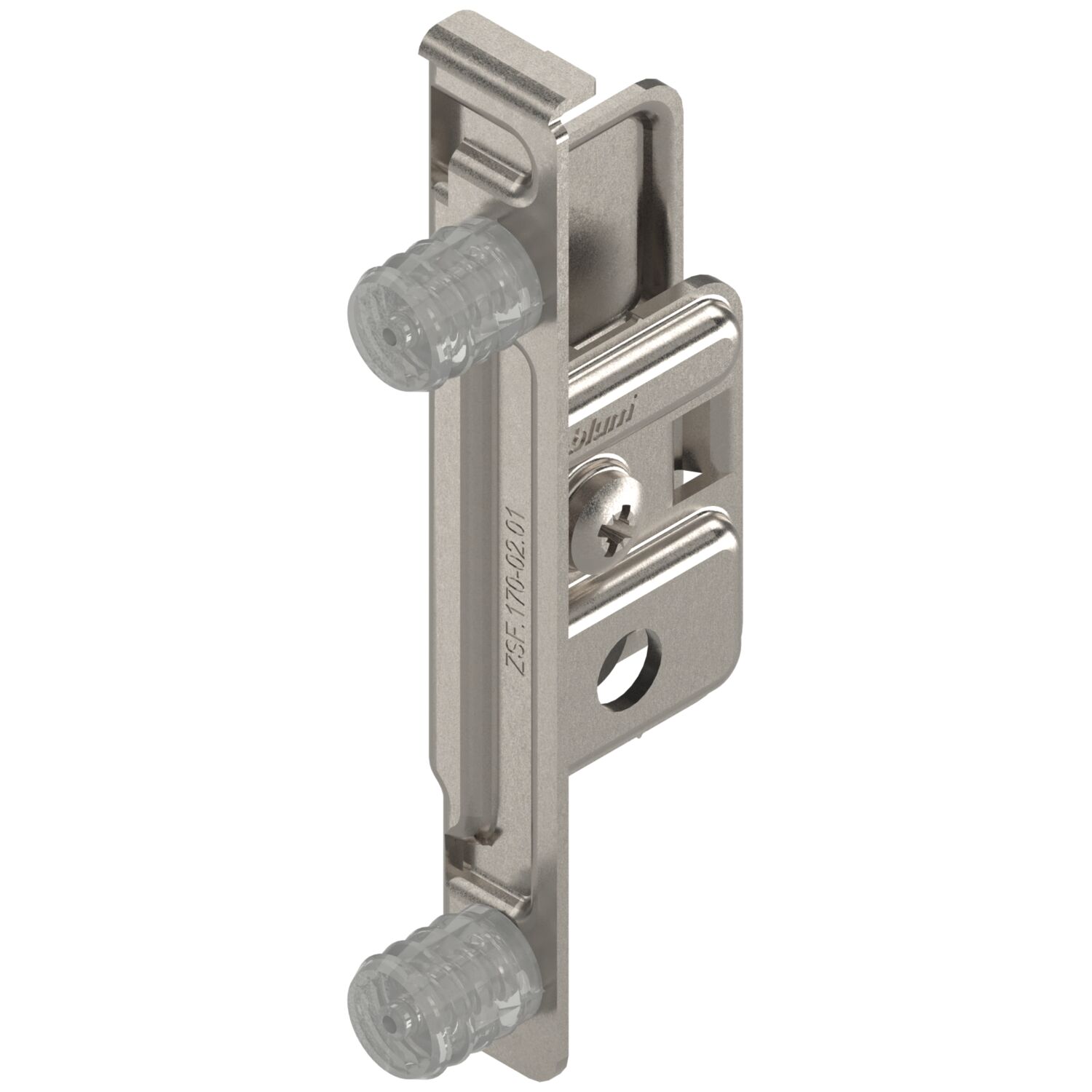 blum METABOX Frontbefestigung Zarge M/K/H Pressversion rechts Stahl vernickelt