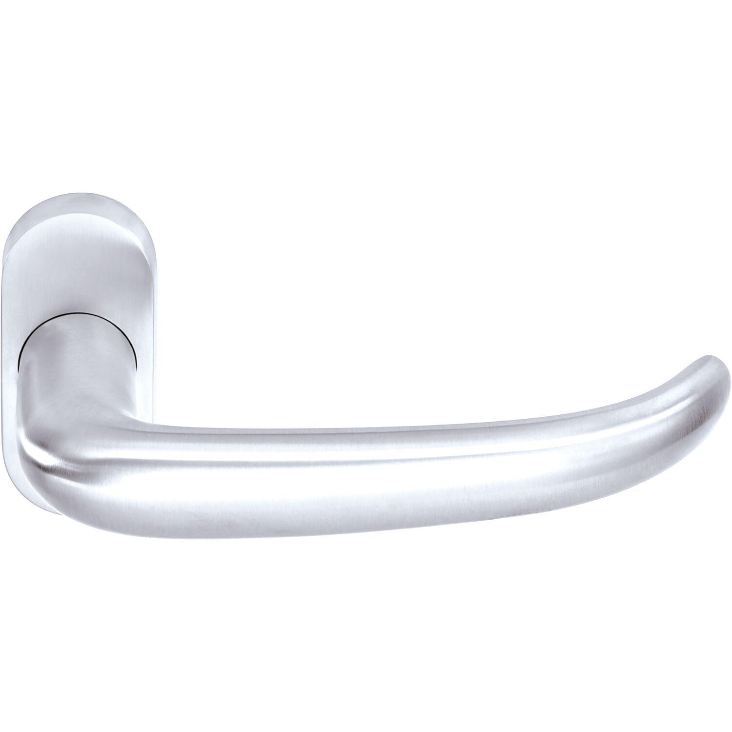 Ogro Drückerlochteil PREMIUM 8999/6620 - mit Rosette, Alu silber eloxiert
