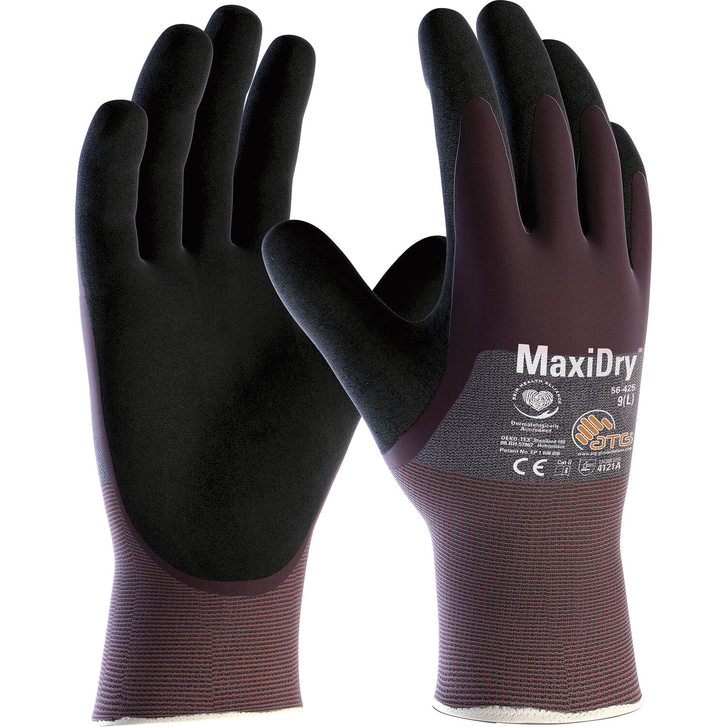 atg Schutzhandschuh MaxiDry® 56-425 Größe 11 (12 Paar) atg Schutzhandschuh MaxiDry® 56-425 Größe 9 (6 Paar)