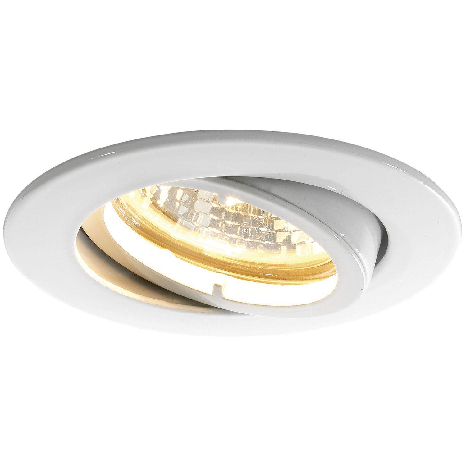 Molto Luce Deckeneinbauleuchte Rund H 230 V max. 50 Watt ø 88mm weiß