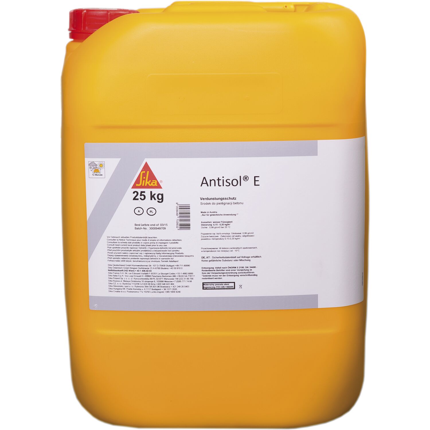Sika Verdunstungschutz Antisol E 25kg