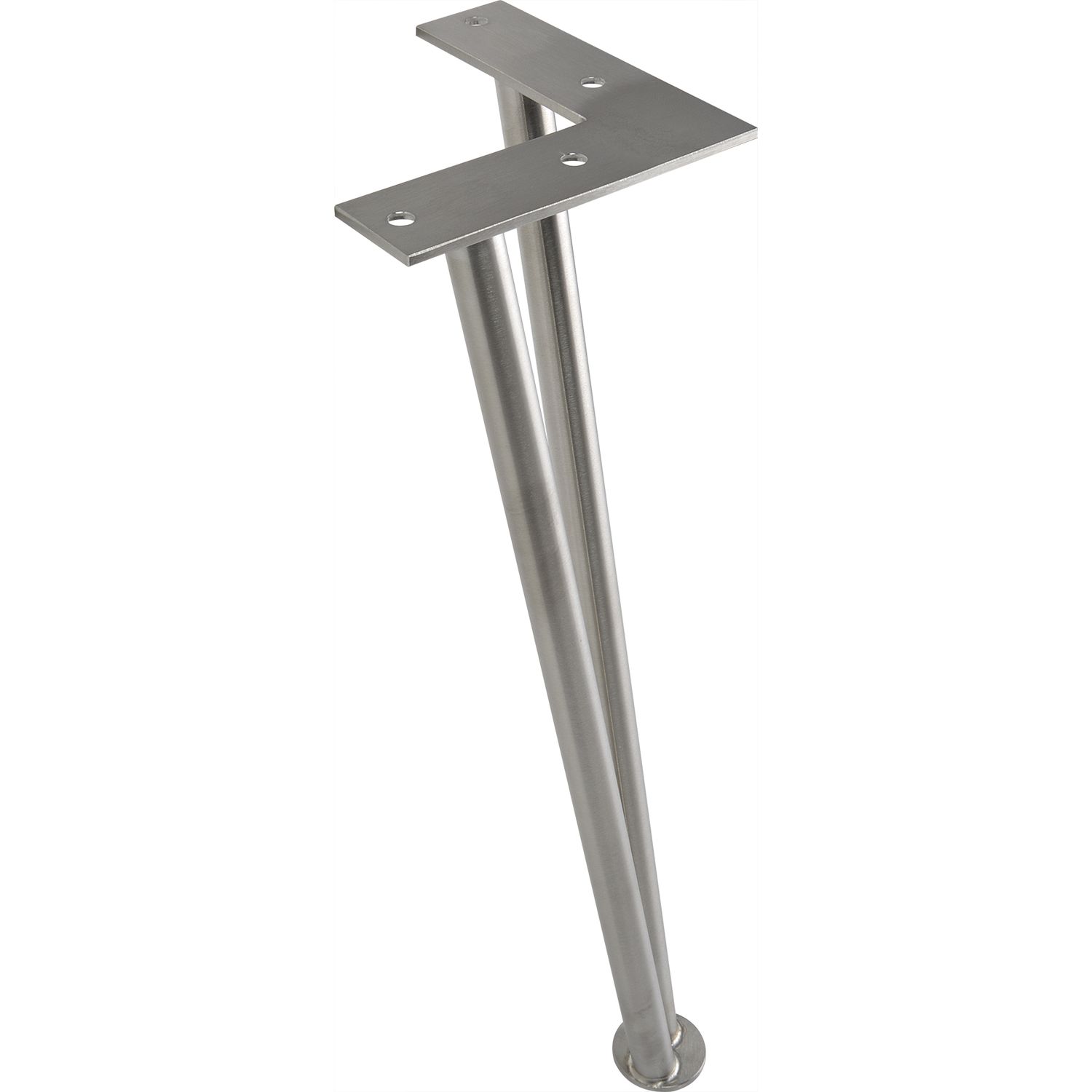 Simausrom Haarnadelfuß 360 mm Edelstahl gebürstet