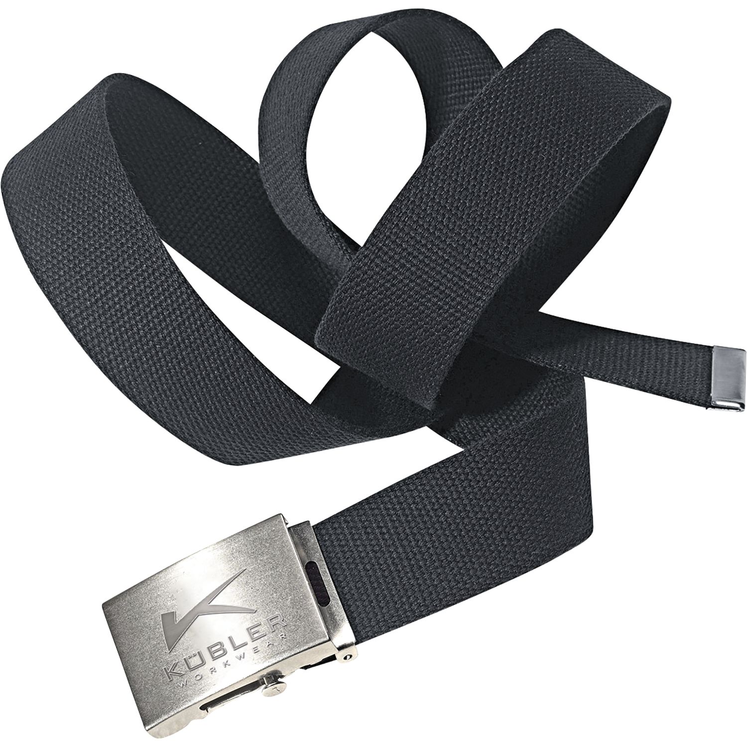 Kübler Gürtel aus Kofferband 8401 schwarz Länge 115 cm