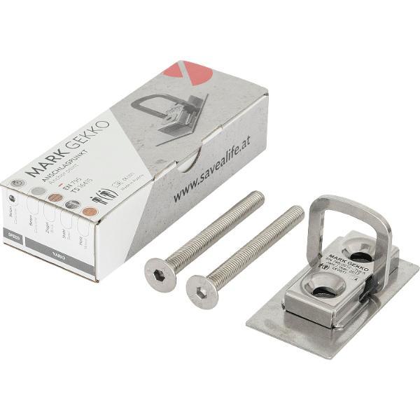 MARK Anschlagpunkt Gekko Vario EN795 95x50x14 mm zum Einsatz in Beton