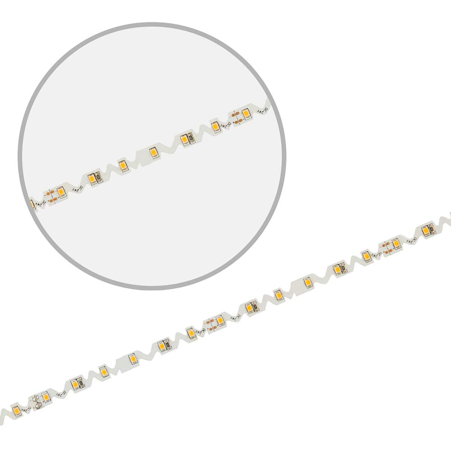 ISOLED LED CRI930 Flexband Curve 24V 12W IP20 3000K für Winkel und Ecken 5m Rolle 60 LED/m