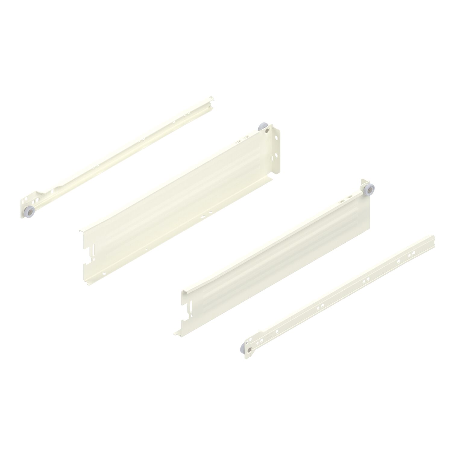 blum METABOX M Zarge 320 Schraubversion, Teilauszug, NL 400, cremeweiß