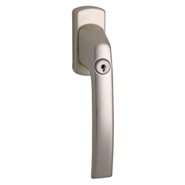 Maco #21328 Fenstergriff HARMONY Sperrzylinder Vierkant 7x35mm Alu champagne eloxiert