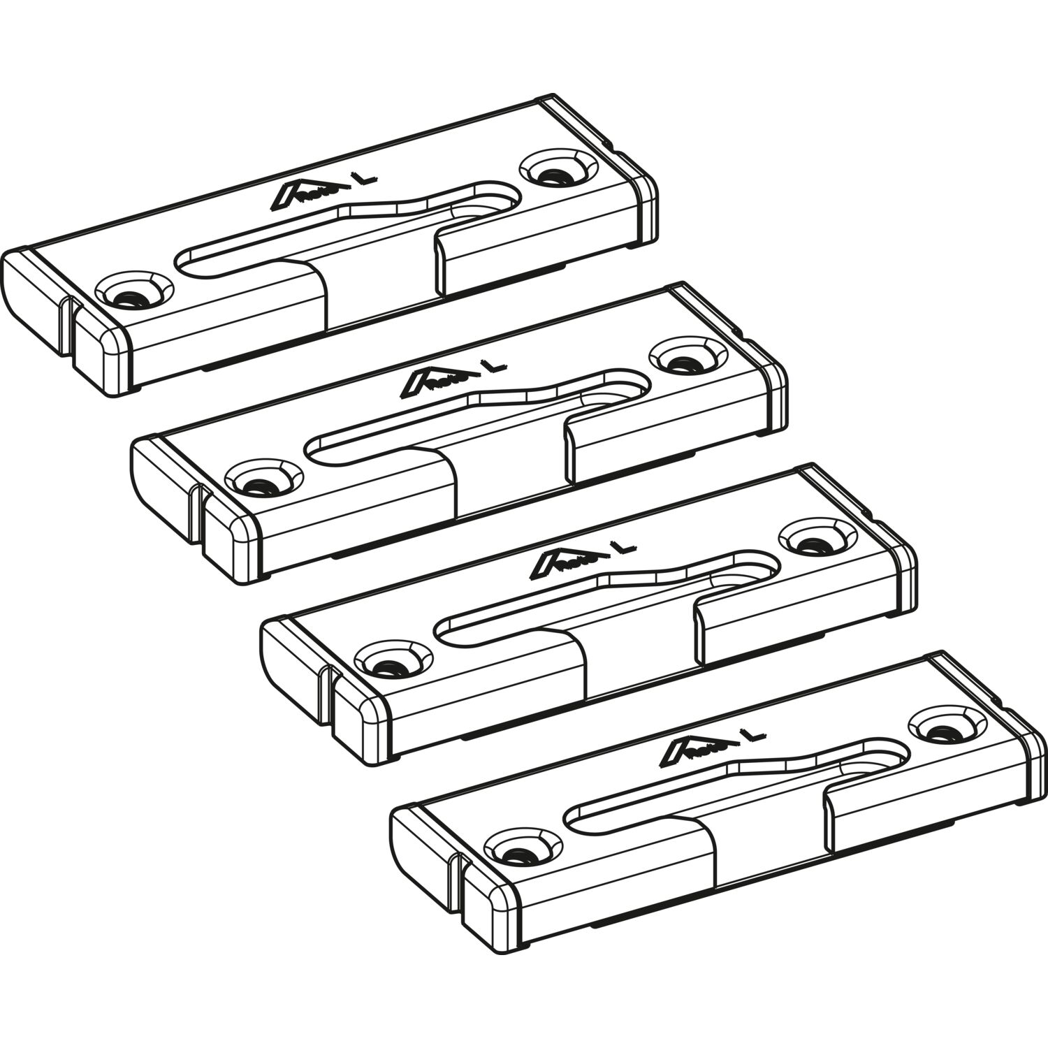 Roto Patio Alversa Spaltlüftungsschließstück-Set Holz Eurofalz 30 mm 13V rechts
