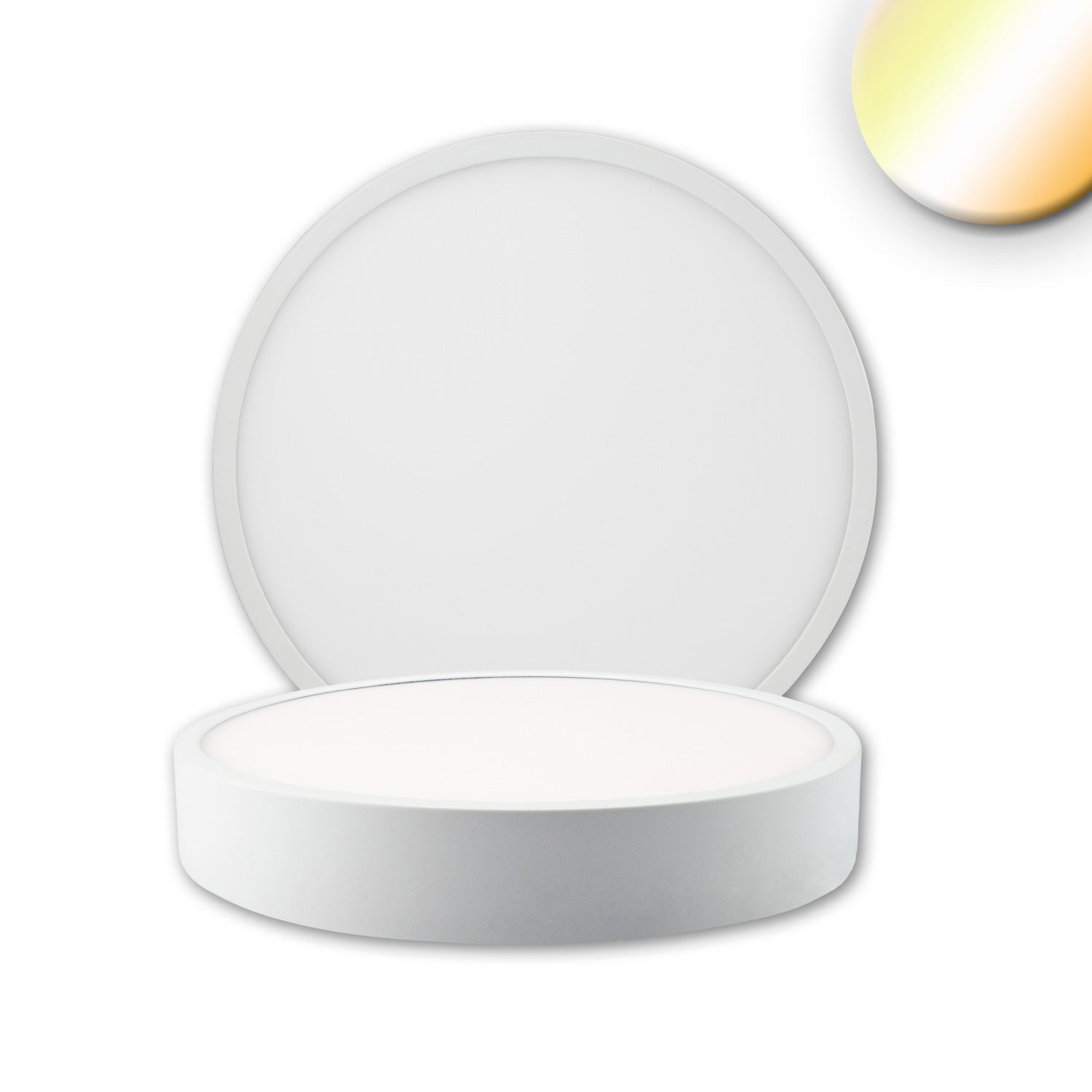 ISOLED LED Deckenleuchte PRO weiß 15W rund DN170 ColorSwitch 2700|3000|4000K dimmbar