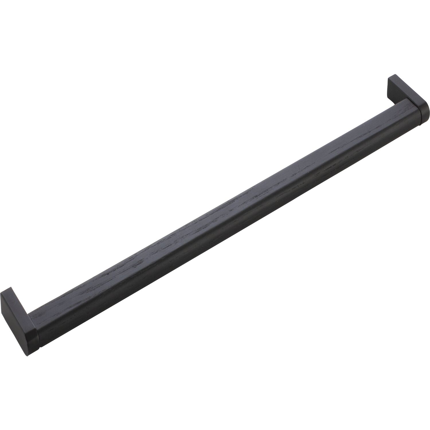 furnipart Möbelgriff Crossing Breite 328mm Esche/Sockel Zinkdruckguss schwarz