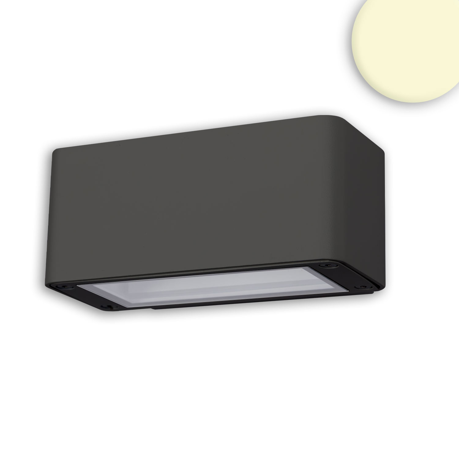 ISOLED LED Wandleuchte Up&Down 4x3W CREE IP54 anthrazit warmweiß